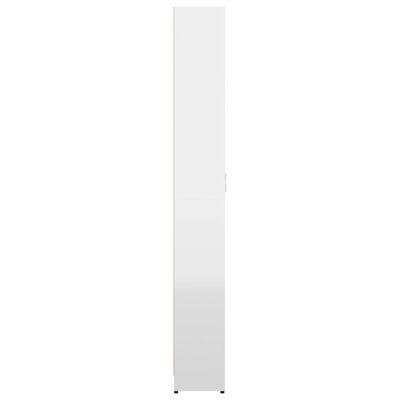 vidaXL Garderobenschrank Hochglanz-Weiß 55x25x189 cm Holzwerkstoff