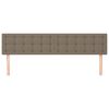 vidaXL Kopfteile 2 Stk. Taupe 100x5x78/88 cm Stoff