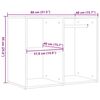 vidaXL Ankleideschrank Altholz 80x40x65 cm Holzwerkstoff