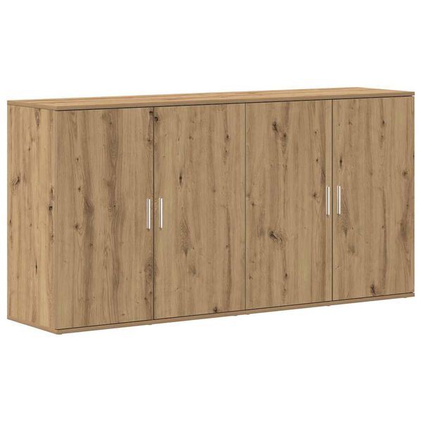 vidaXL Sideboard 2 pcs Artisan-Eiche 79 x 38 x 80 cm Holzwerkstoff