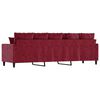 vidaXL 3-Sitzer-Sofa Weinrot 210 cm Samt