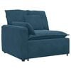 vidaXL Modulares Sofa mit Kissen Blau