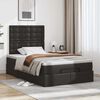 vidaXL Ottoman-Bett mit Matratze Schwarz 120x200 cm Kunstleder