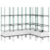 vidaXL Pflanzk&uuml;bel mit Rankgitter Wei&szlig; 160x120x142,5 cm PP