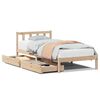 vidaXL Massivholzbett ohne Matratze 75x190 cm Kiefernholz