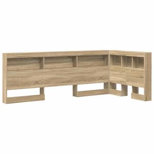vidaXL Aufbewahrungskopfteil Sonoma-Eiche 90 cm Holzwerkstoff