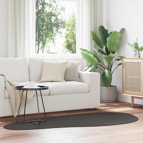 vidaXL Teppich HUARTE Anthrazit 100 x 200 cm Polyester