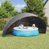 vidaXL Pool-Dome Schwarz 592 x 590 x 275 cm