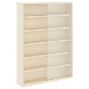 vidaXL Wanddisplay-Case mit Regal Beige 40 x 8,5 x 54 cm Sperrholz