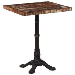 vidaXL Bistrotisch 60x60x76 cm Altholz Massiv