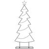 vidaXL Metall Weihnachtsbaum mit St&auml;nder Schwarz 150 cm Stahl