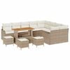 vidaXL Garten-Sofa-Set 13 Stk. 12-Sitzanzahl Beige
