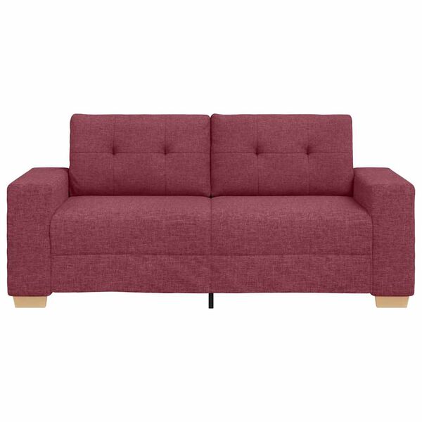 vidaXL Loveseat-Sofa Weinrot 140 cm Stoff