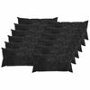 vidaXL Wurfkissen 12 stk. HEERLEN Anthrazit 40 x 80 cm Chenille-Stoff