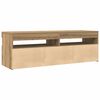 vidaXL TV-Schrank mit LED Artisan-Eiche 120x35x40 cm Holzwerkstoff