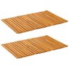 vidaXL Badematte Uni Braun 60 x 40 cm Holz
