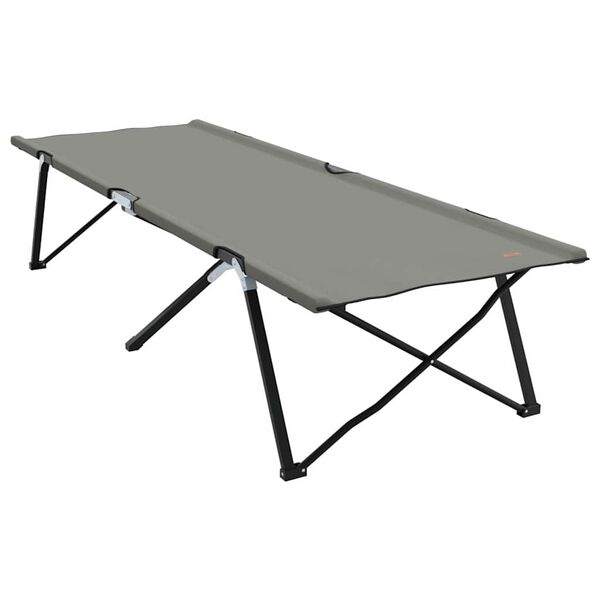 vidaXL Klapp Schlafbett f&uuml;rs Camping 2 pcs Grau 206 x 76 x 74 cm