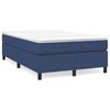 vidaXL Boxspringbettgestell Blau 120x200 cm Stoff