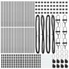 vidaXL Zaunpfosten Sonstiges 52 pcs Grau 3,2 x 3,2 x 120 cm Stahl