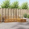 vidaXL Outdoor-Sofagarnitur 4 pcs Natur
