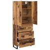 vidaXL Highboard mit Schubladen 2 pcs Altholz 69,5 x 34 x 180 cm