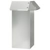 vidaXL Schneckenzaun 13,5 x 13,5 x 25 cm Verzinkter Stahl Silber