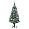 vidaXL K&uuml;nstlicher Weihnachtsbaum mit LEDs Kugeln Zapfen 240 cm