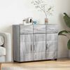 vidaXL Sideboard Graues Sonoma 88,5 x 30,5 x 73 cm Holzwerkstoff