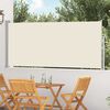 vidaXL Ausziehbare Seitenmarkise 120x300 cm Creme