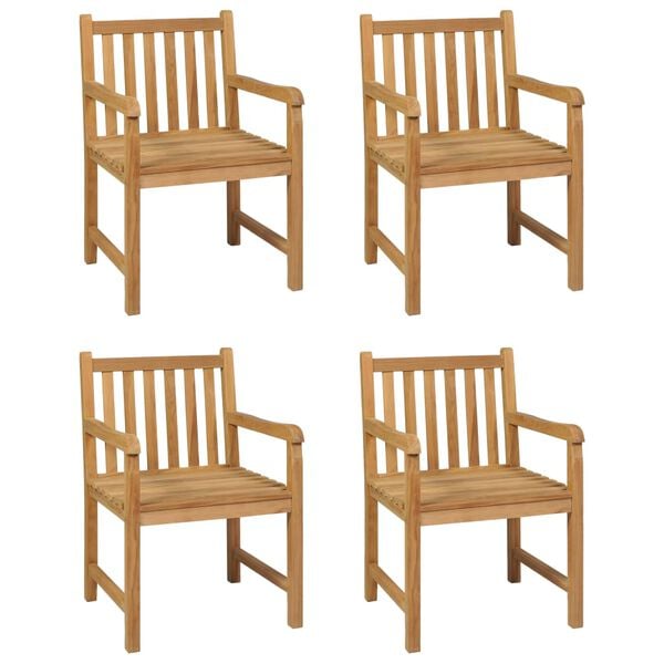 vidaXL 5-teiliges Garten-Ess-Set 160 x 80 cm Massivholz Teak