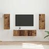 vidaXL TV-Schrankset Wandmontiert 2 pcs Altholz Holzwerkstoff