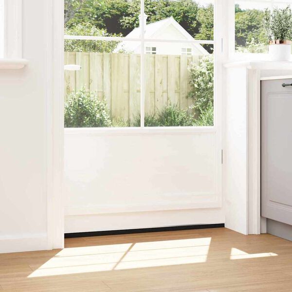 vidaXL Selbstklebende Türbürstendichtungen 2 pcs Silber 100 cm