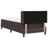 vidaXL Boxspringbett mit Matratze Dunkelbraun 190 x 90 cm Stoff