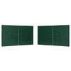 vidaXL Party Zelt Seitenteil 2 pcs Gr&uuml;n 400 x 195 cm PE und Stahl