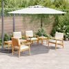 vidaXL Gartensofa-set 6 pcs Braun Massivholz Akazie