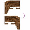 vidaXL Aufbewahrungskopfteil Ger&auml;ucherte Eiche 90 cm Holzwerkstoff