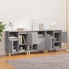 vidaXL Sideboards 3 Stk. Grau Sonoma 60x35x70 cm Holzwerkstoff