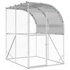 vidaXL H&uuml;hnerunterkunft Silber 200 x 200 x 215 cm Verzinkter Stahl