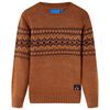 vidaXL Kinderpullover Gestrickt Cognac 92
