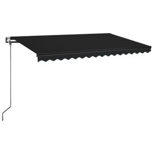 vidaXL Ausziehbare Markise Anthrazit 400 x 350 cm Polyester