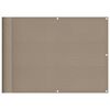 vidaXL Balkon-Sichtschutz Taupe 75x700 cm 100 % Polyester-Oxford