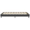 vidaXL Boxspringbett Dunkelgrau Stoff 120x200 cm