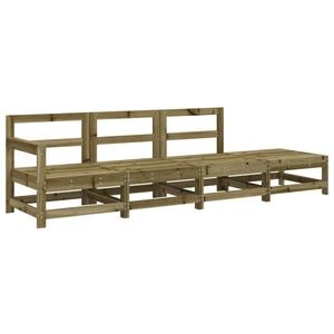vidaXL 4-tlg. Garten-Lounge-Set Kiefernholz Impr&auml;gniert