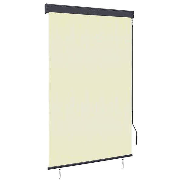 vidaXL Au&szlig;enrollo 120 x 250 cm Cremewei&szlig;