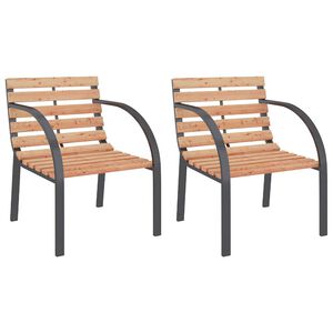 vidaXL Gartenst&uuml;hle 2 Stk. Holz