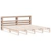 vidaXL Kopfteil mit Ablagen 200 cm Massivholz Kiefer