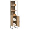 vidaXL Badezimmerschrank mit Regal Artisan-Eiche 33 x 33 x 185,5 cm
