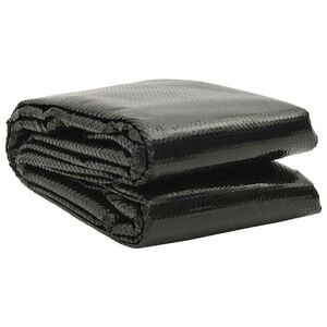vidaXL Poolabdeckung Schwarz 260x160 cm PE