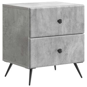 vidaXL Nachttisch Betongrau 43 x 34,5 x 47,5 cm Holzwerkstoff