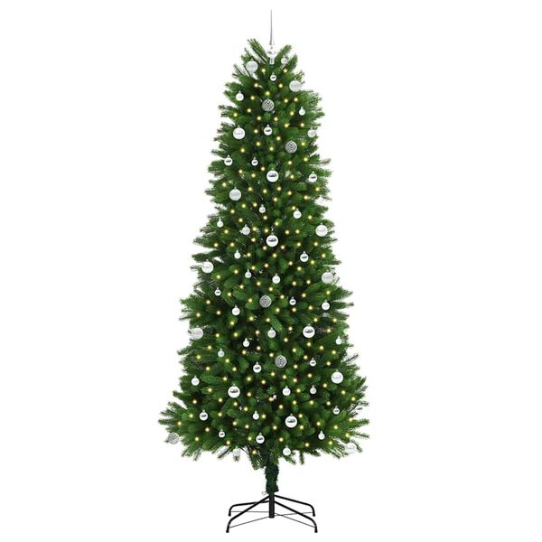 vidaXL Weihnachtsbaum mit 300 LEDs mit St&auml;nder Gr&uuml;n 240 cm PE